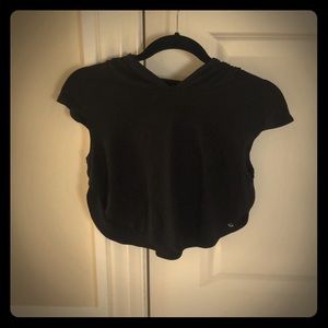 Hooded cropped tank top